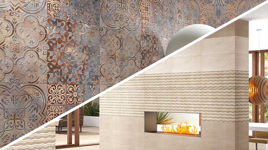 Gloss Wall Tiles Vs Rustic Wall Tiles