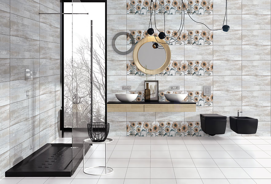 Bathroom wall tiles