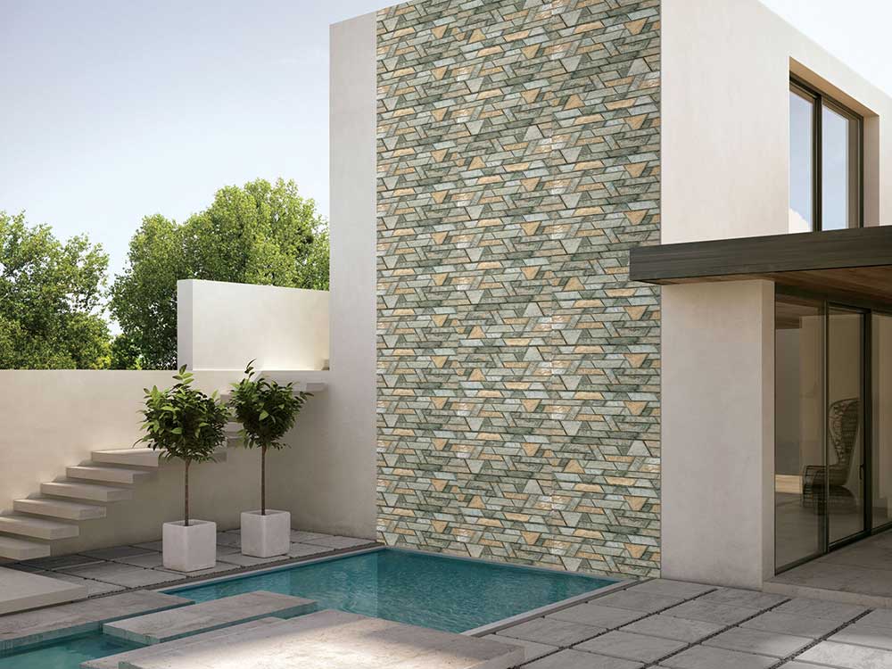 Photos How To Tile Exterior Wall with Simple Decor