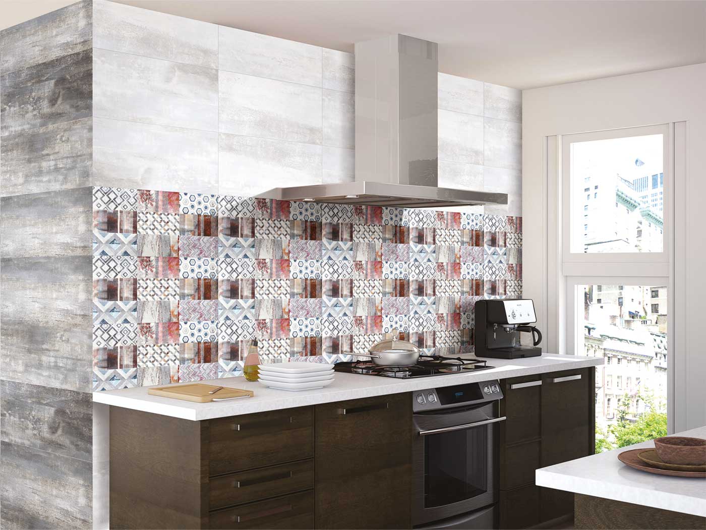 Metallic Kitchen Tiles