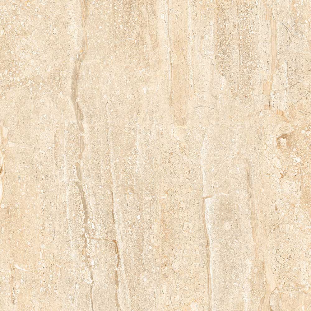 Travertine Beige, Gres Tough 80x80 cm, Floor Tiles, Polished