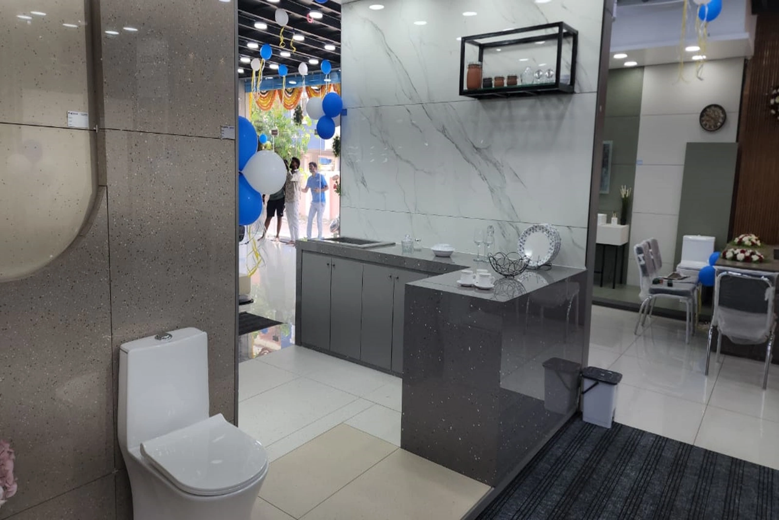 Vinayaka Bath Design, a new Kajaria Ambiance showroom inaugurated today in Siddipet, Telangana