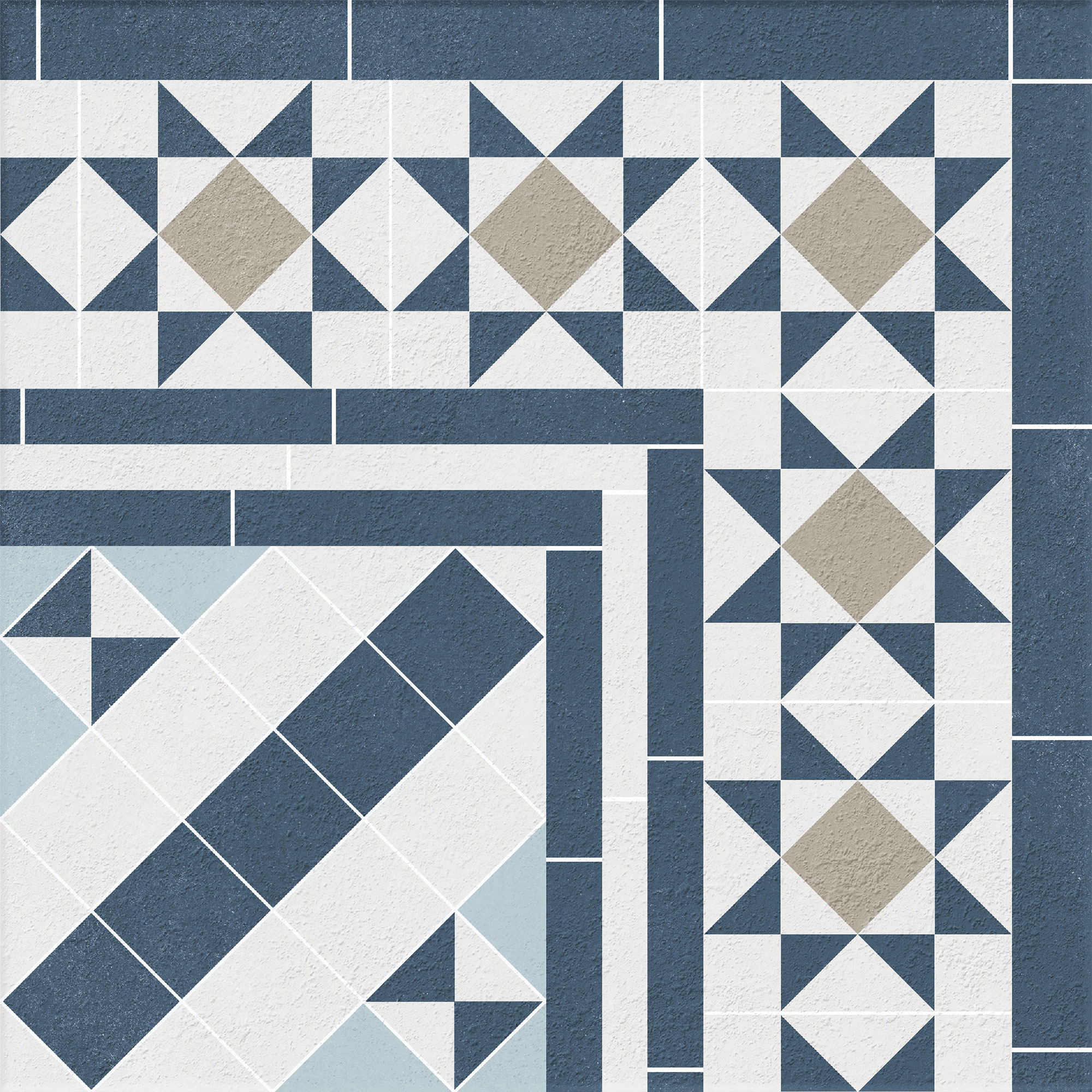 Romboid Blue Corner