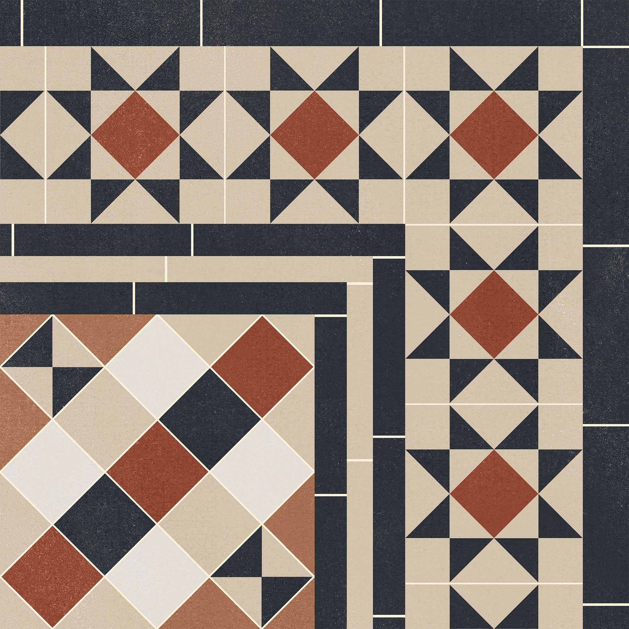 Romboid Terracotta Corner