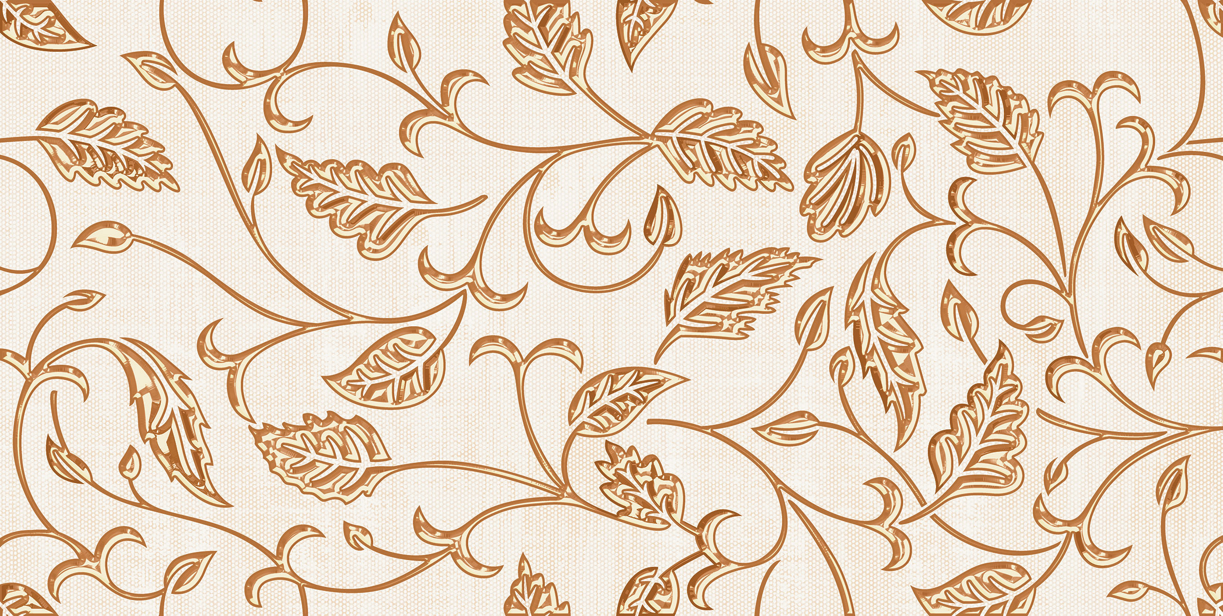 Spring Leaves Beige Decor