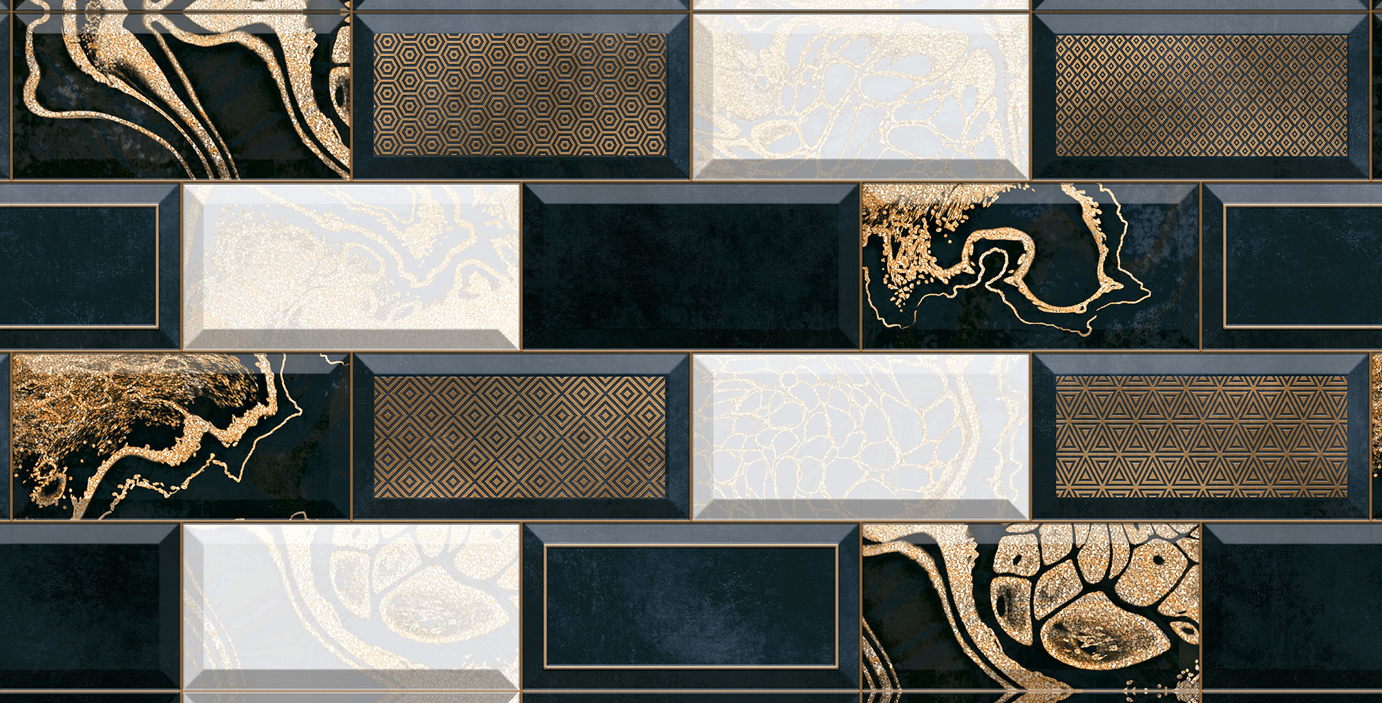 Thunder Gold Decor Polished